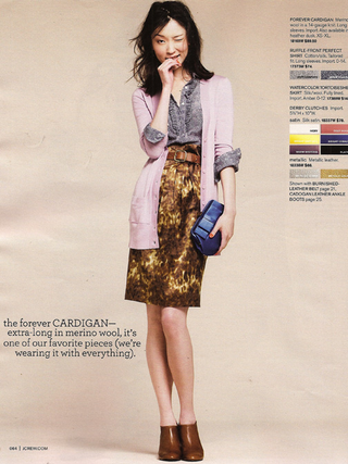 Illustration for article titled Fall At J. Crew: Romantic Ruffles, Destroyed Jeans, Hideous Shoes